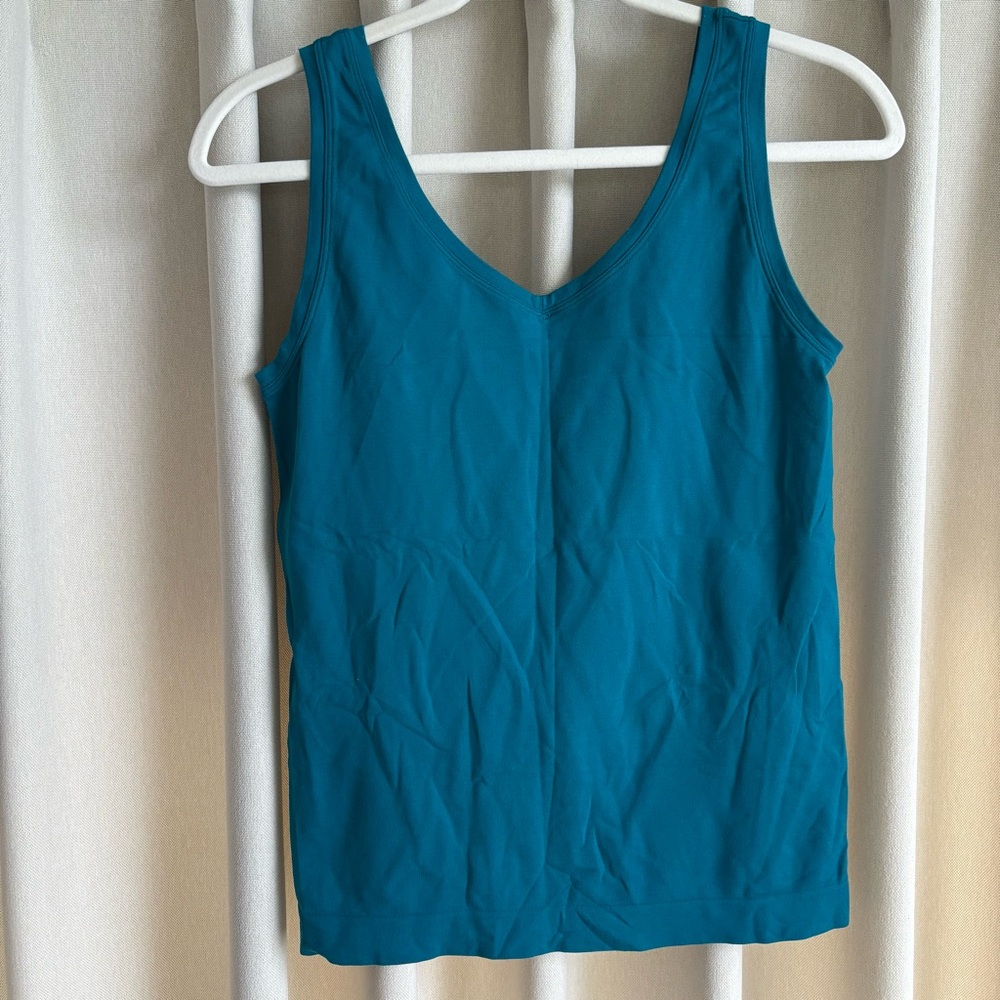 WHBM teal green athletic tank top
